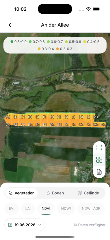 Field health map