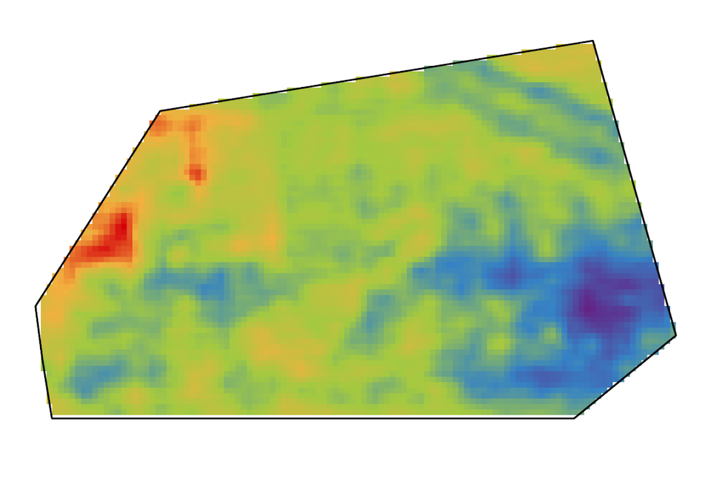 AI-generated soil property map
